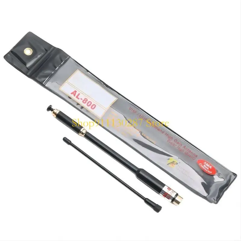 J1HC AL800 SMA-Female144/430MHz Bandas dobles Antena telescópica para Twoway Radio Walkietalkie - imagen 2