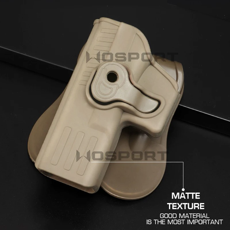 Funda táctica militar para pistola GLOCK 17 19 1911 Beretta 92 SIG SAUER S & W M & P 9MM, funda para cinturón Airsoft, Color negro - imagen 5
