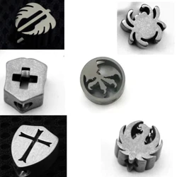 Cuchillo de garra de águila MT de titanio, cadena con cuentas, Paracord, ropa de caza DIY, herramienta colgante con cremallera, 1 ud.