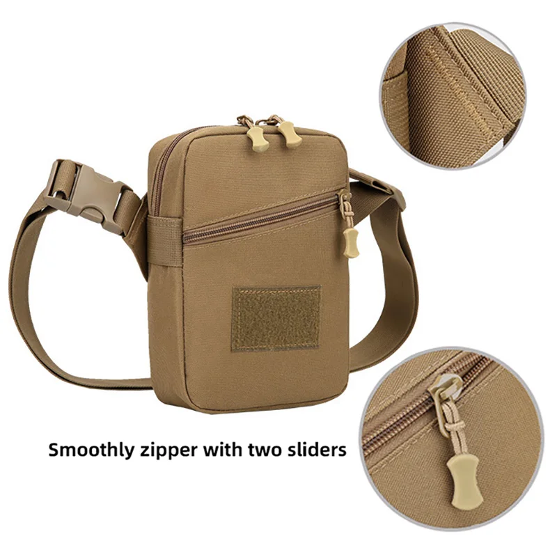 Bolsa táctica de pecho para escalada, almacenamiento grande, Mini teléfono móvil, pesca al aire libre, paquete de ciclismo, bolsos de hombro tipo bandolera ligeros para hombre - imagen 3