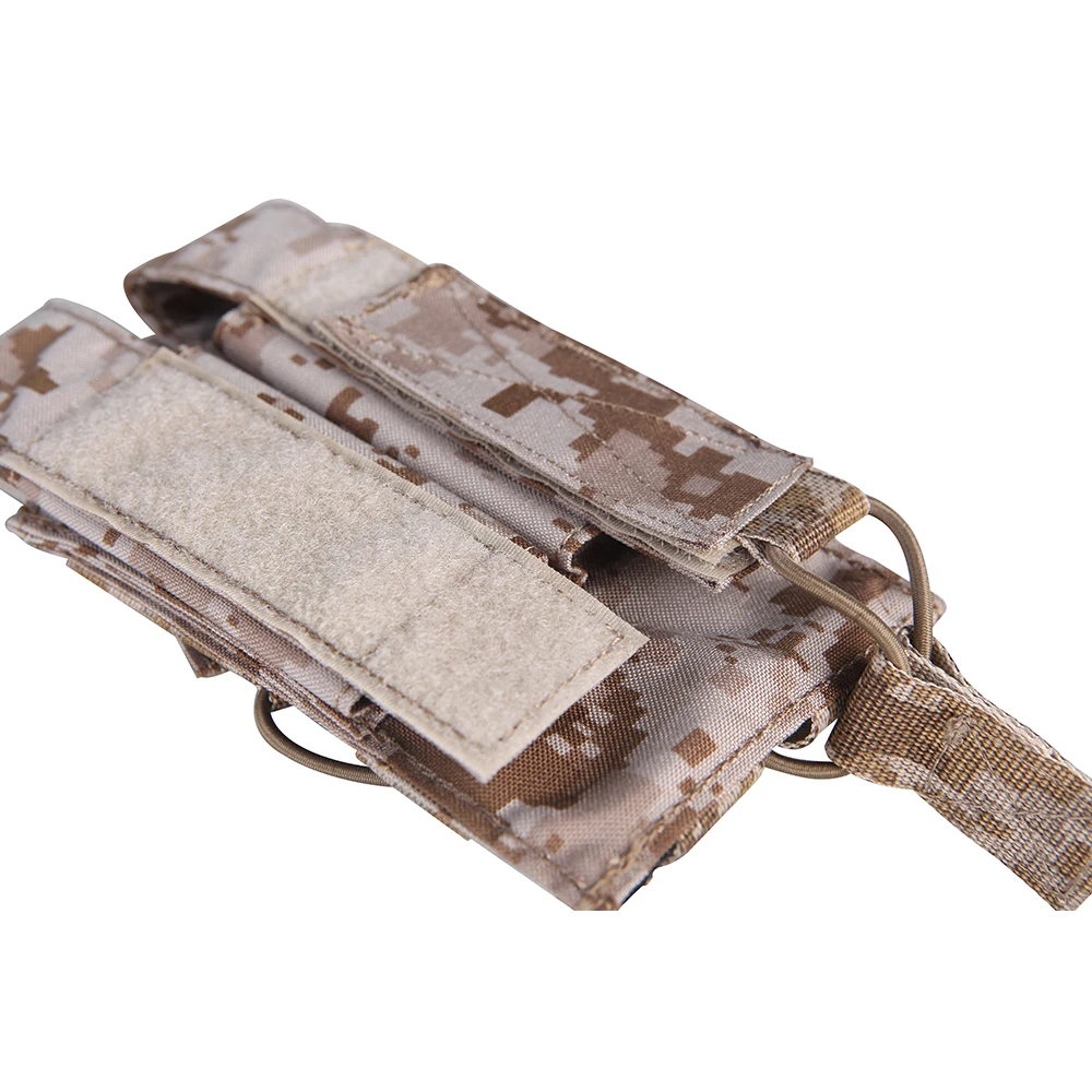 Emersongear-bolsa Modular táctica doble MAG para MP7 MP5, bolsa para revistas de doble extracción rápida, funda, soporte, Airsoft, caza, nailon al aire libre - imagen 4