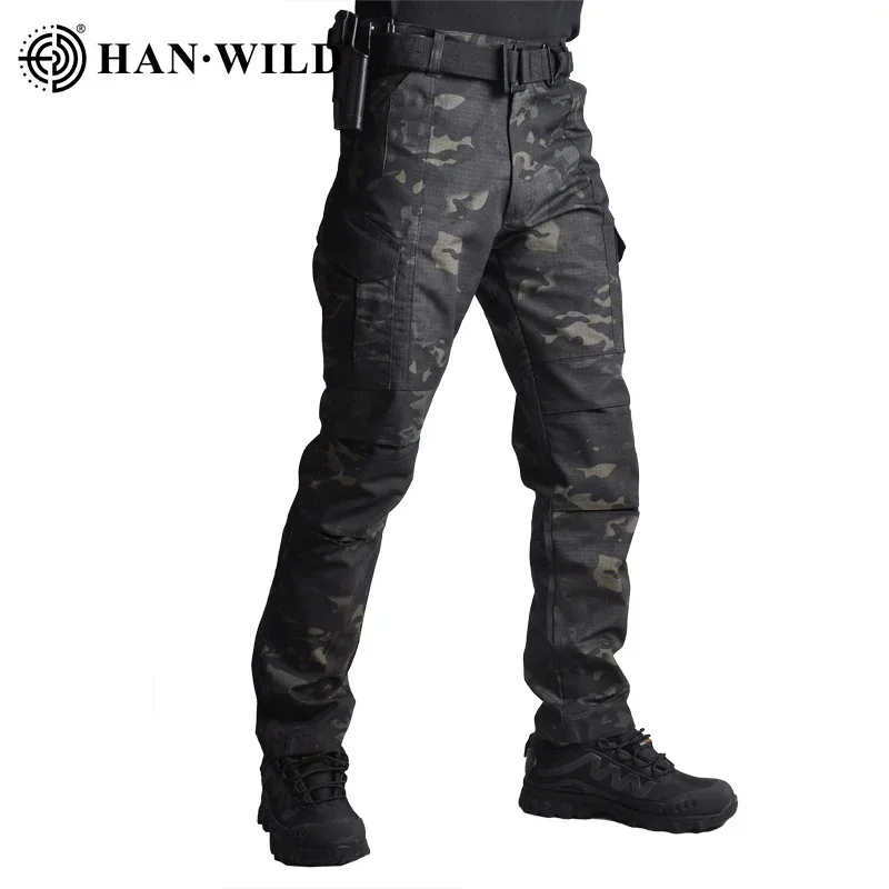 Pantalones tácticos de camuflaje de EE. UU. Para hombre, ropa de trabajo para exteriores, pantalones Cargo Ripstop, pantalones de combate para senderismo, ropa de calle - imagen 3