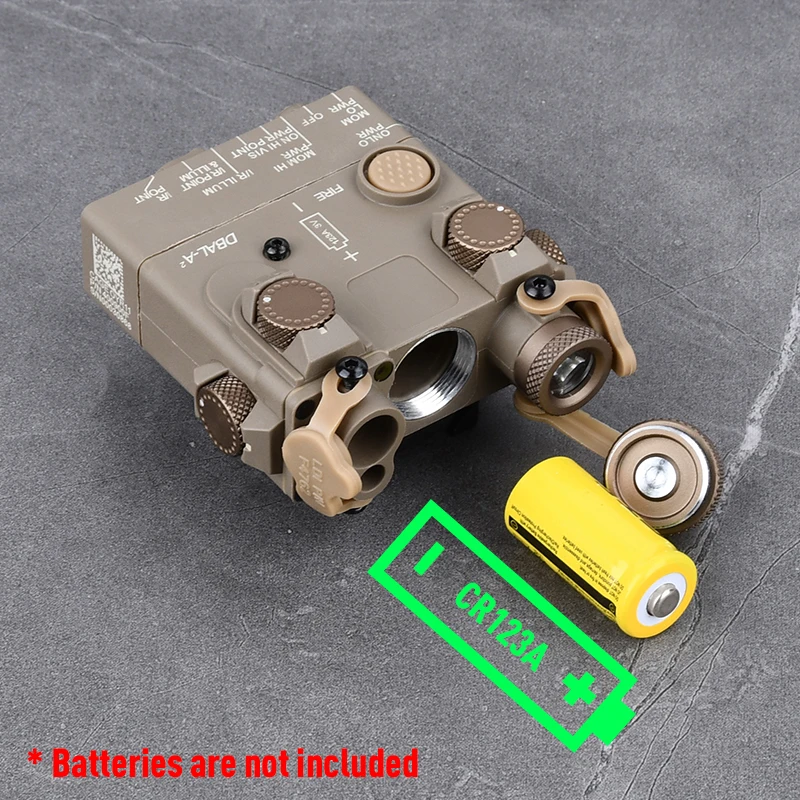 WADSN- DBAL-A2 simplificado de nailon, punto rojo, verde, azul, indicador de puntería, luz LED estroboscópica blanca, linterna para arma de caza - imagen 3