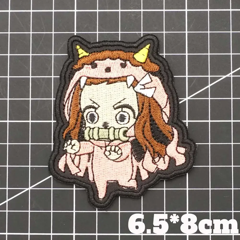 Parches de velcro de chica hermosa de Anime para ropa, insignia de moral táctica, parche bordado, pegatina de decoración de mochila militar - imagen 5