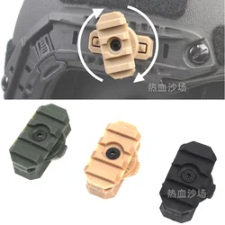 Rail táctico giratorio ARC 20mm para casco – Nylon espina pescado