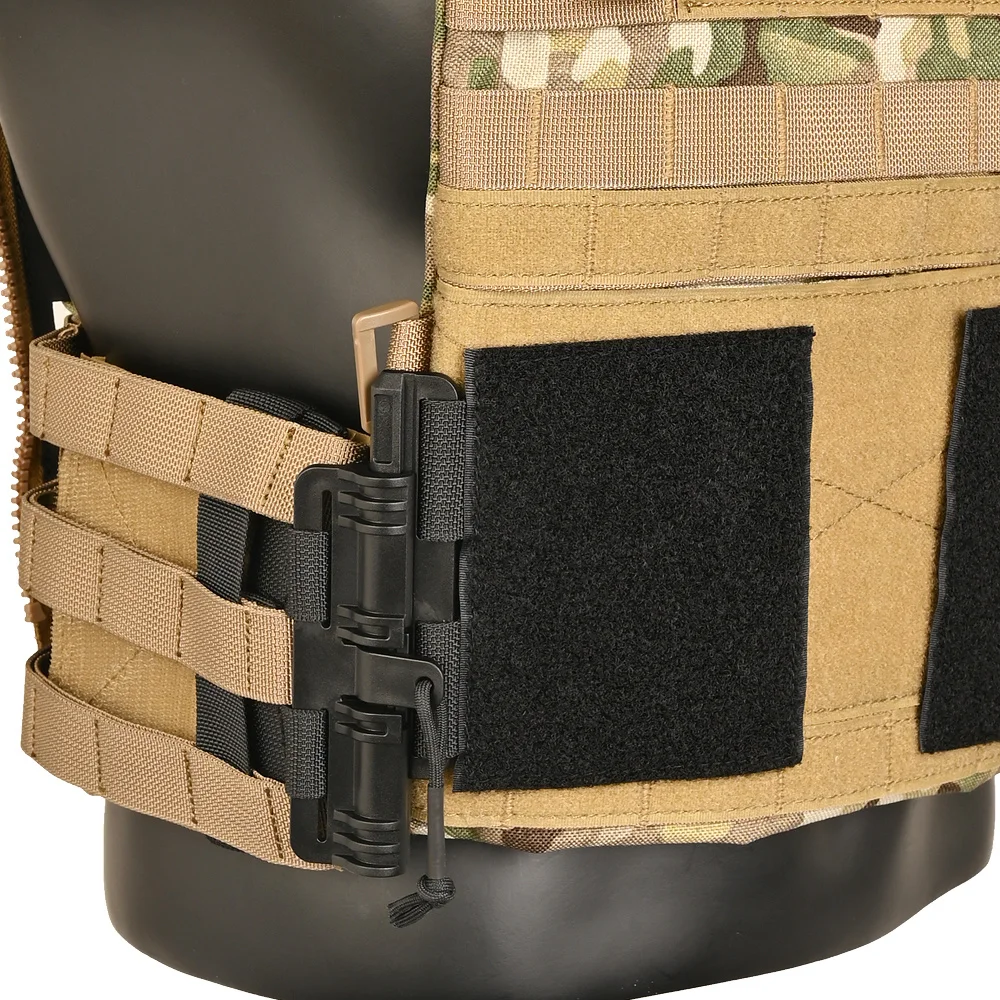 Conjunto de hebilla de extracción rápida, chaleco táctico, Kit Molle de hebilla de liberación rápida para JPC CPC NCP XPC, accesorios universales para chaleco Airsoft - imagen 5
