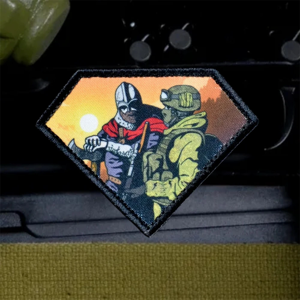 Parches impresos con insignia de moral de “genaciones”, brazalete táctico de soldado, gancho y bucle, accesorios para mochila militar rusa, pegatinas - imagen 5