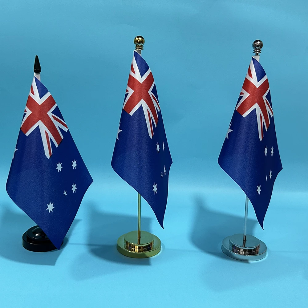 BANDERA DE SKY, bandera de escritorio de oficina de Australia, bandera de mesa de poliéster de 14x21cm, bandera nacional de Australia, adornos de escritorio, banderas - imagen 2
