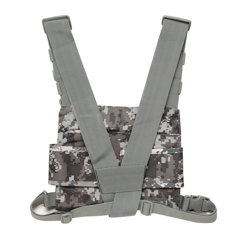 Bolsa de pecho táctica de nailon de camuflaje PT-08, soporte multifuncional para Radio, colgante, ajustable, portátil para caza militar al aire libre - imagen 2