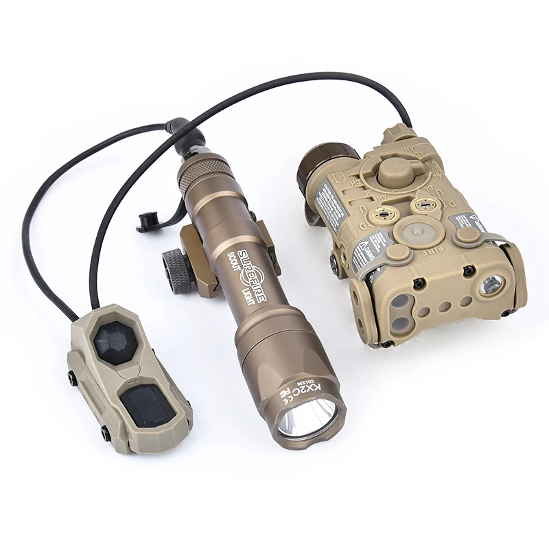 Linterna táctica Surefir M600C M300A WADSN NGAL láser rojo verde azul punto IR atenuación AXON interruptor Airsoft Scout Accesorios - imagen 5