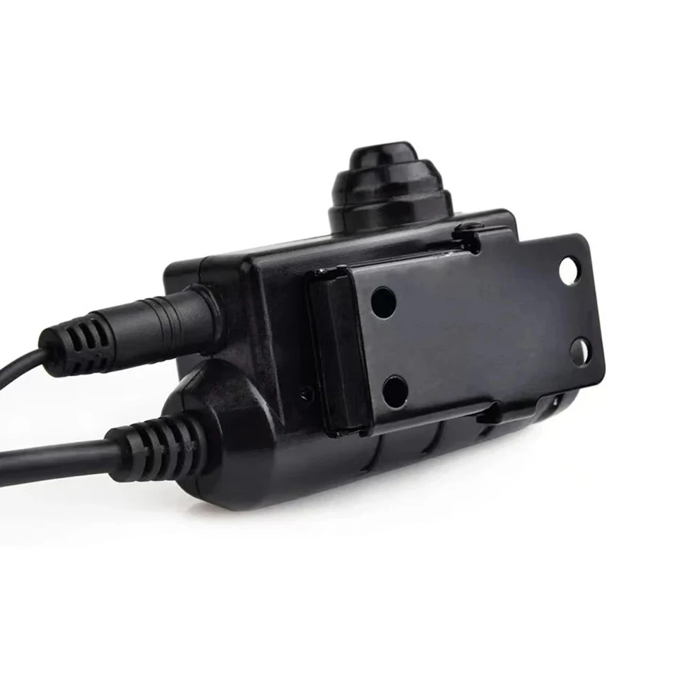 Adaptador EARMOR M52 PTT para auriculares M32/M32H, conector KENWOOD se adapta a enchufes estándar militares, viene con pulsador de dedo M50. - imagen 3