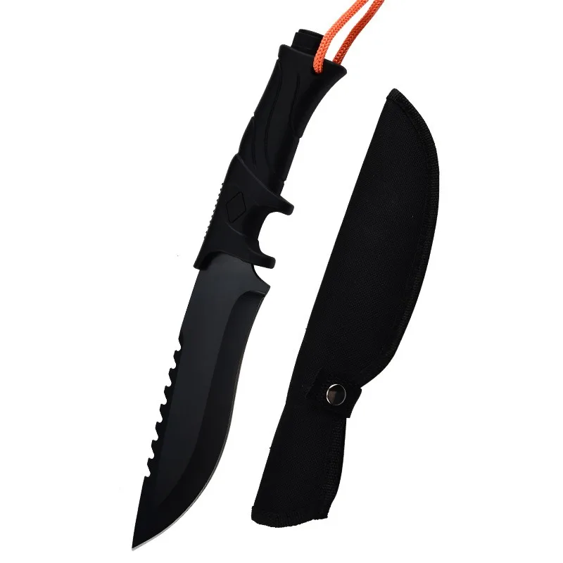 Cuchillo de supervivencia para pesca y acampada, acero duro - imagen 5