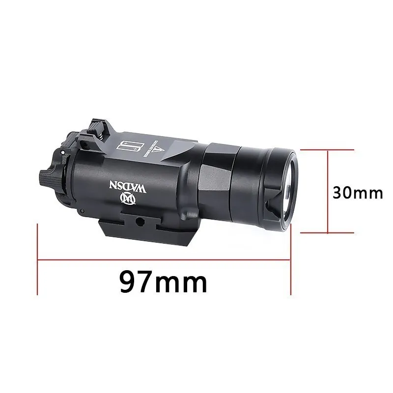 WADSN Airsoft Surefir X300UH B XH35 X300U Ultra linterna de pistola Rifle arma luz linterna para Glock G17 18 19 22 - imagen 5