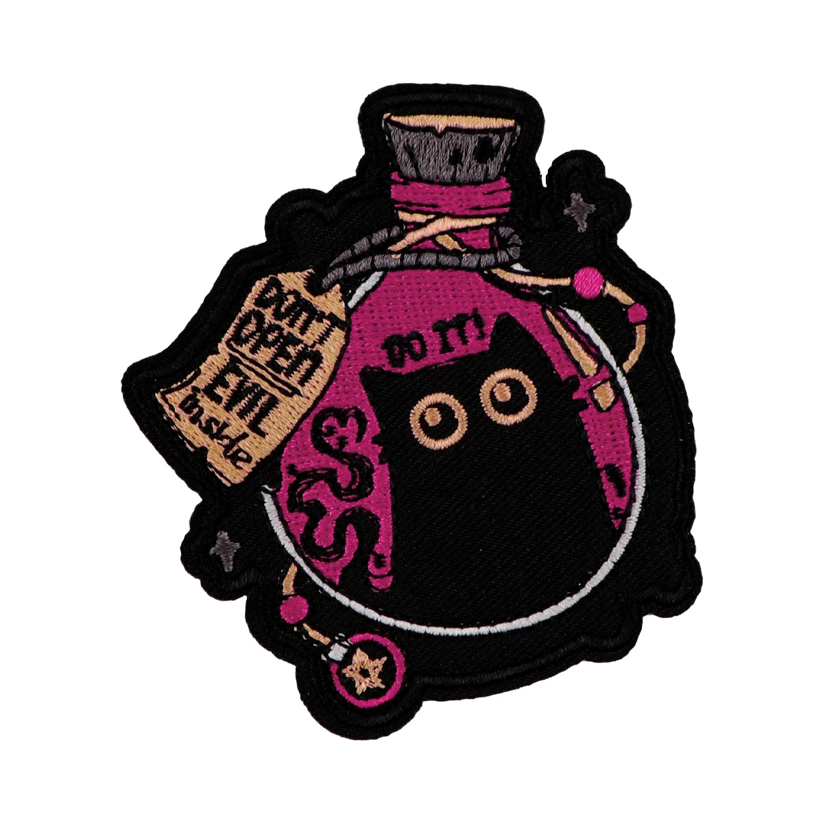 Parche termoadhesivo bruja gato negro para ropa táctica - imagen 2