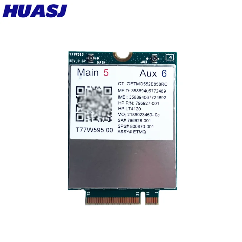 T77W595 4G ​ Módulo de tarjeta LTE LT4120 796928-001 MDM9625 para Probook/EliteBook 820 840 850 G2 G3 4G módulo tarjeta de red - imagen 2