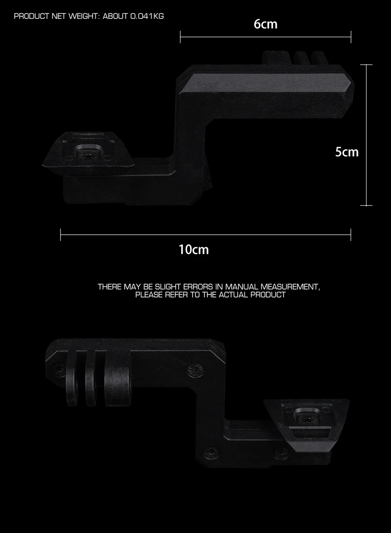 Adaptador universal para montaje cámara en casco