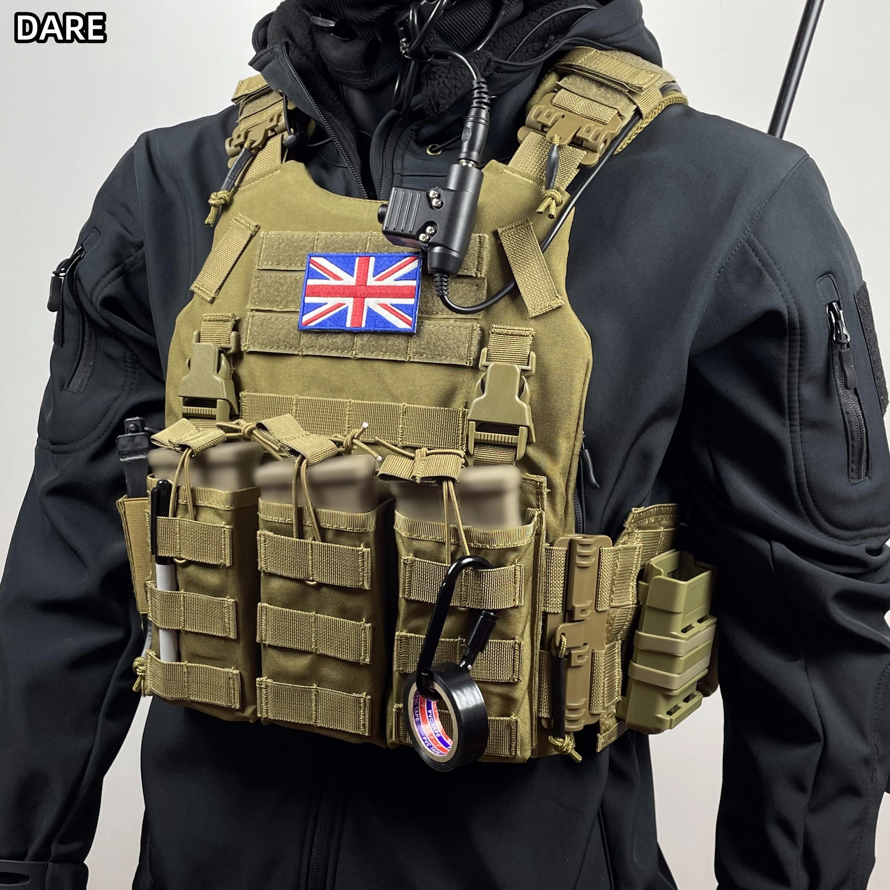 Conjunto completo de chaleco táctico airsoft 6094 de liberación rápida, chaleco JPC, colgante de pecho de fuerzas especiales, equipo de paintball de juego de guerra - imagen 5