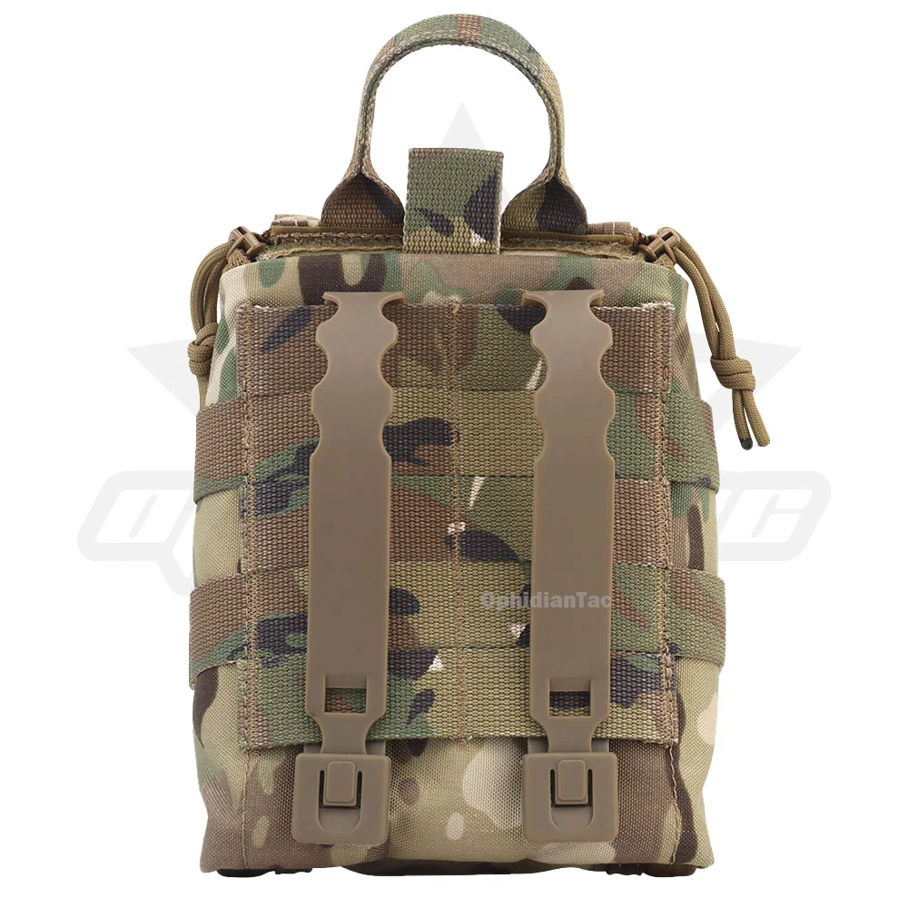 OphidianTac-Paquete de primeros auxilios de liberación rápida, bolsa táctica militar MOLLE para chaleco de caza, cinturón de cintura del ejército para acampar al aire libre - imagen 4