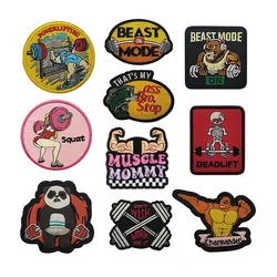 Insignia de moral bordada Modo Bestia animal divertido mancuerna táctica