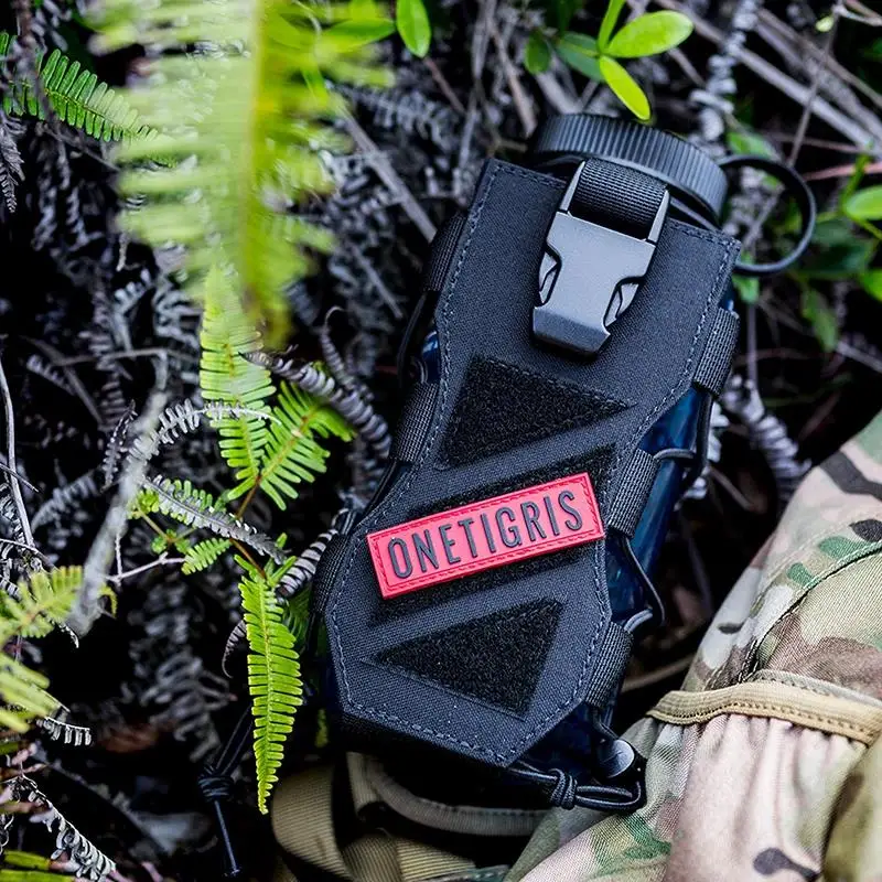 OneTigris-soporte para botella de agua Molle, bolsa ajustable para botella de agua, portabotellas ligero con cinturón, 32oz - imagen 3