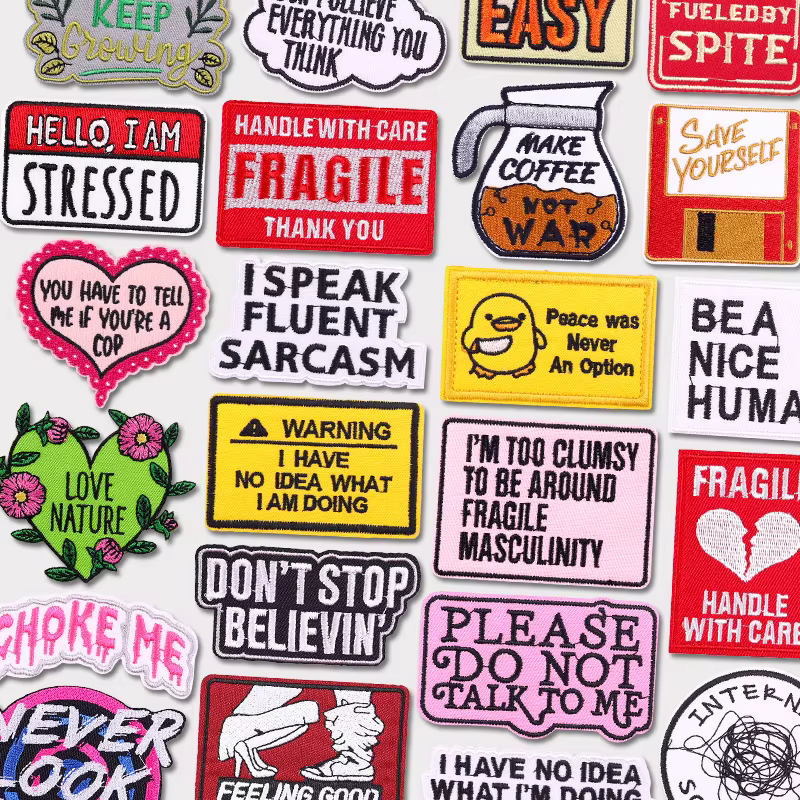 Parches bordados letras personalizadas termoadhesivos para uniformes - imagen 3