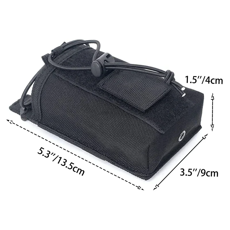 Bolsa táctica MOLLE para interfono portátil Walkie Talkie, riñonera - imagen 4
