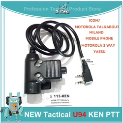 Auricular PTT Táctico Kenwood ICOM YAESU – Airsoft Caza