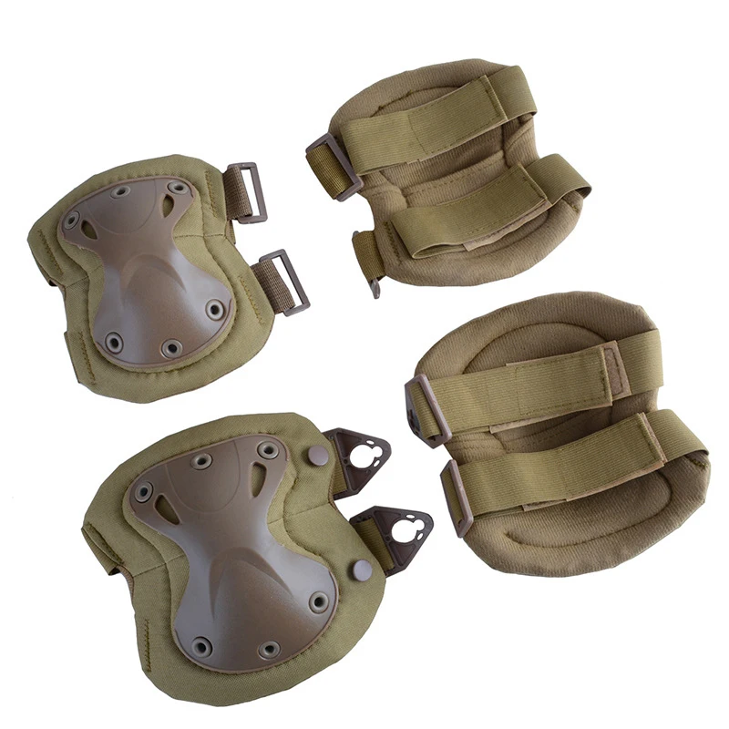 Rodilleras militares tácticas, pistola de aire, Paintball, caza, coderas, rodilleras, montañismo, Paintball, accesorios protectores al aire libre - imagen 5