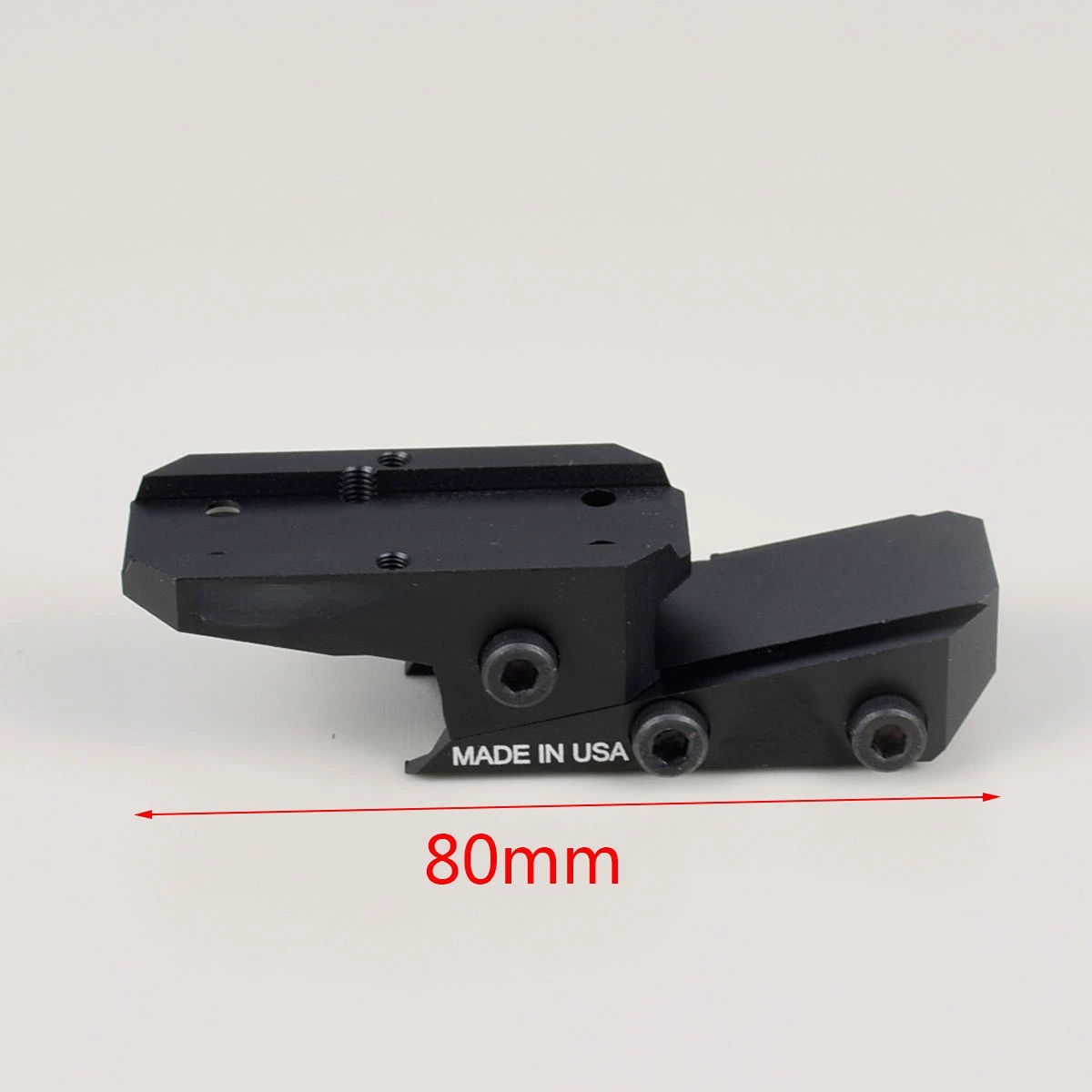 Adaptador de mira de elevación de montaje elevador de punto rojo deslizante de altura ajustable CNC táctico para t01 t02 Holosun - imagen 2