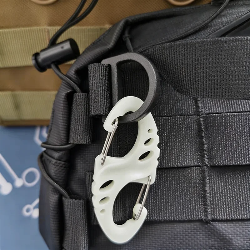 Mosquetón táctico luminoso S antiperdidas para mochila