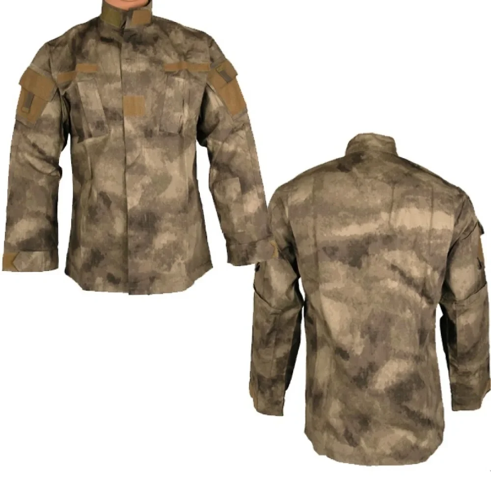 Uniforme táctico BDU de camuflaje para hombre, ropa de entrenamiento de francotirador Airsoft, senderismo, caza, traje de combate, conjunto de camisa y pantalones - imagen 3