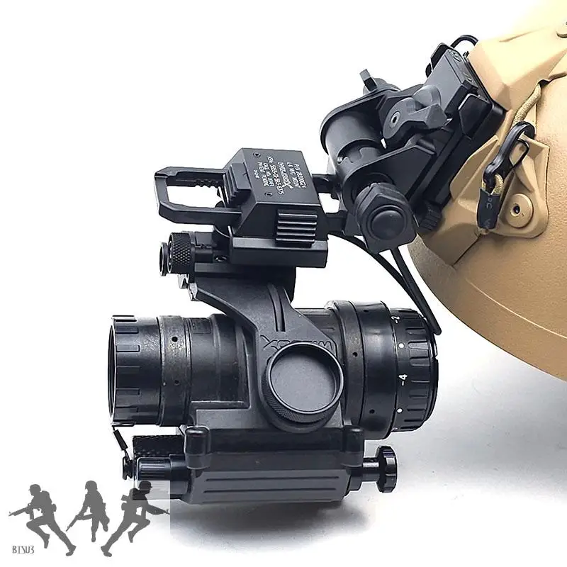 Adaptador de soporte de casco de montaje NVG de brazo J PVS14 de Metal funcional para uso con soporte de gafas de visión nocturna controlado magneticamente - imagen 5