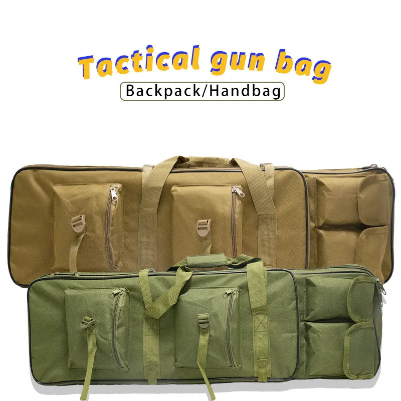 Funda portátil para Rifle de pistola, bolsa de pesca táctica de doble hombro CS, tamaño 85CM, 100CM, 120CM de largo disponible - imagen 3