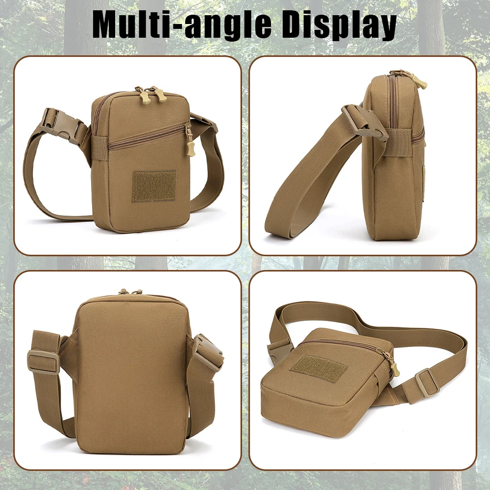 Bolso cruzado táctico, bolsa de pecho para exteriores, bolsa de herramientas de utilidad EDC con correa de hombro ajustable para caza, Camping y senderismo - imagen 4