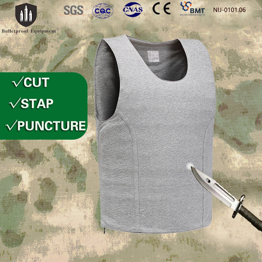 Chaleco táctico a prueba de puñaladas de nivel 5, chaleco de seguridad de fibra de carbono, ropa protectora de seguridad antipuñaladas oculta suave, ropa de autodefensa