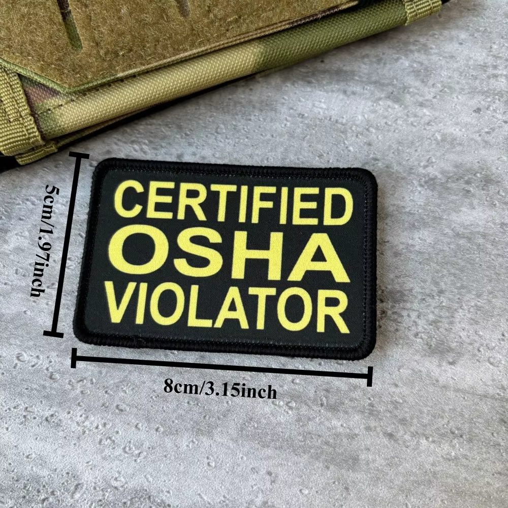 Parche táctico OSHA con memes, insignia militar y velcro para mochila - imagen 2