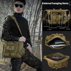 Bolsa de escalada táctica Molle, mensajero grande, viajes al aire libre, deportes, desplazamientos, Camping, bolsos de hombro tipo bandolera, caminata por la naturaleza 	 Bolso de hombre