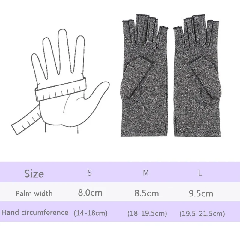 1 par de guantes para artritis guantes para pantalla táctil terapia antiartritis guantes de compresión y dolor alivio de las articulaciones invierno cálido - imagen 3