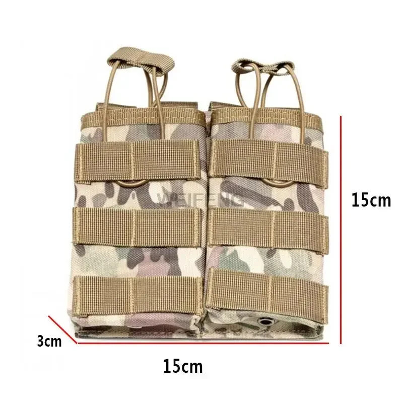 Bolsa Molle para revista doble 7,62/5,56mm, bolsa para Rifle Mag M4 AR15 AK M6, funda Mag, accesorios tácticos de caza - imagen 5
