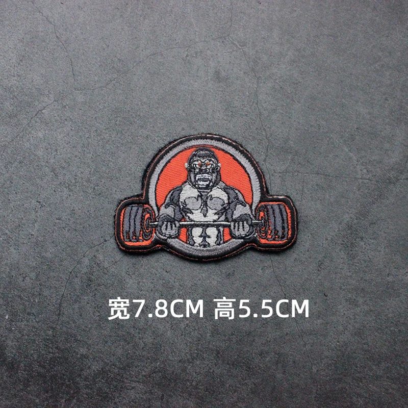 Accesorios para bolsas al aire libre, serie de animales, lobo táctico bordado, perro y ganado, bricolaje, elimina el brazalete, parches para chaqueta con gancho y bucle - imagen 2