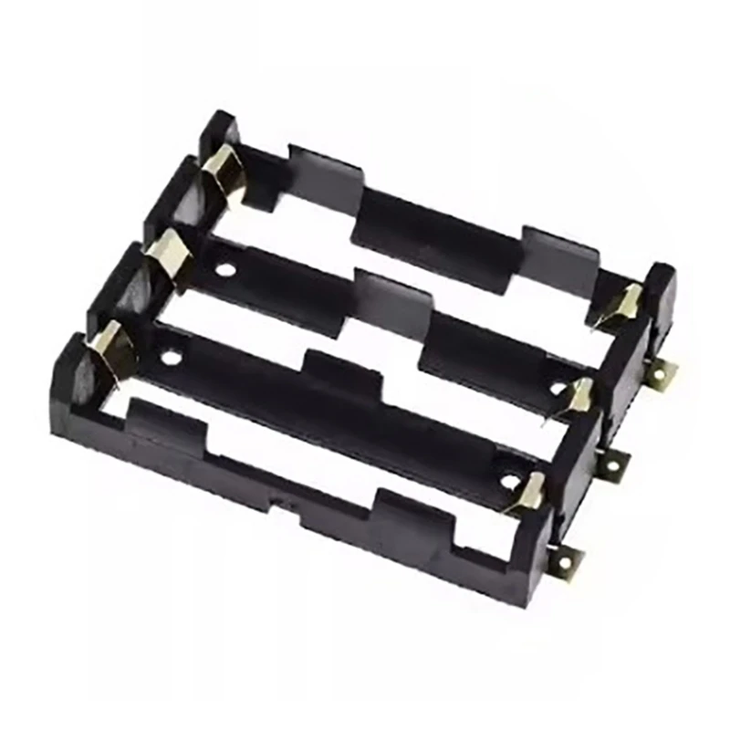 caja batería 18650 chapada en oro puede conectar en serie en paralelo, envío directo 3 ranuras/4 ranuras - imagen 5