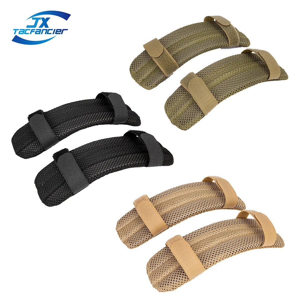 Almohadilla táctica para correa de hombro, almohadilla de espuma de malla, cojín suave, mochila ligera, correa para eslinga, accesorios para chaleco de caza