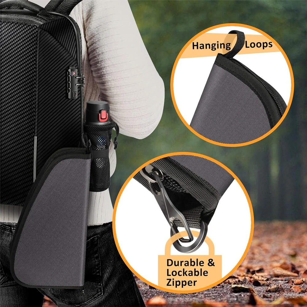 Bolsa táctica para pistola, bolsa de almacenamiento suave para pistola, estuche para pistola de transporte cancelado con forro acolchado para pistolas compactas y de tamaño completo - imagen 5