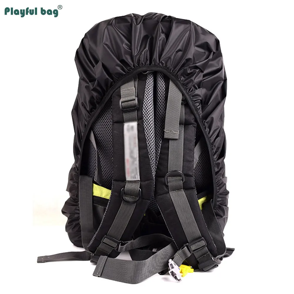 Mochila negra de 10-80L, cubierta para la lluvia, práctica bolsa para exteriores, cubierta impermeable, protección contra el polvo, bolsa de viaje ligera, escudo AVA313 - imagen 3