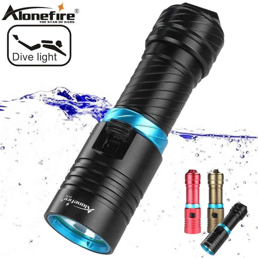 Linterna LED subacuática táctica impermeable para buceo y camping - imagen 2