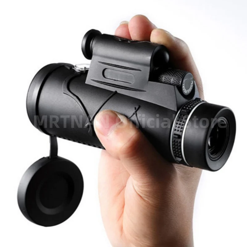 Potente telescopio Monocular HD de largo alcance, Zoom con trípode, Clip para teléfono, caza al aire libre, Camping, turismo, 50x60