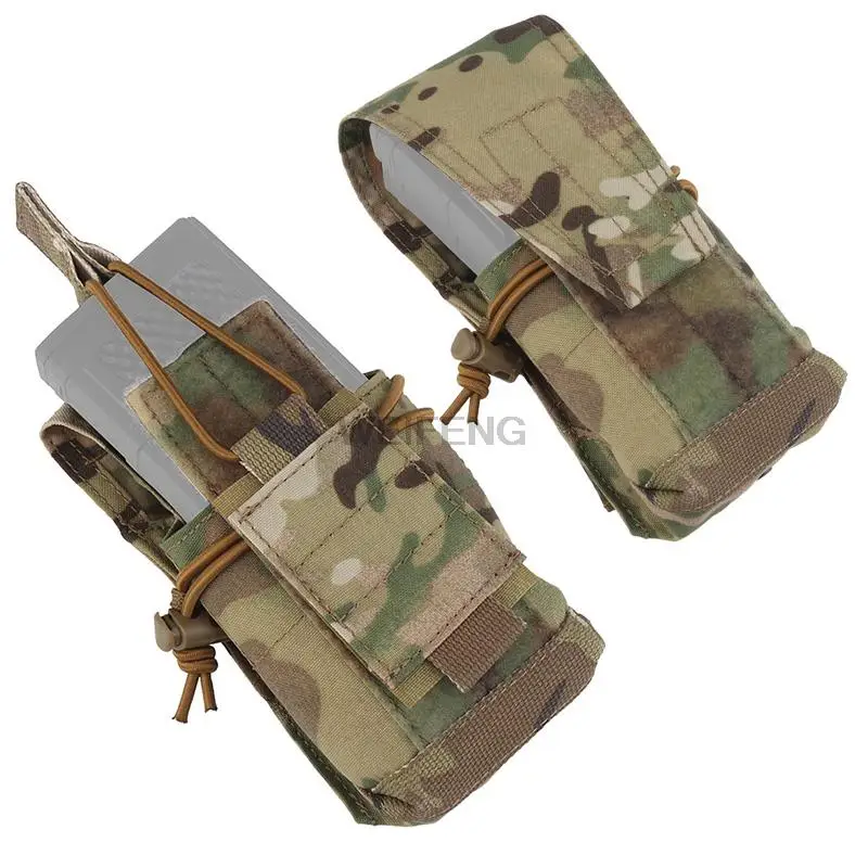 Bolsa táctica Fast Mag de 5,56mm, bolsa para Rifle M16 M4 AK 47 74, cubierta superior abierta, accesorios de caza Airsoft, paquete de cintura - imagen 2