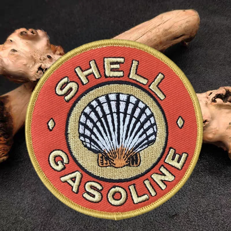 Parche bordado 3D de concha, chaleco táctico, sombreros con gancho y bucle, insignia de moral, mochila, pegatinas decorativas, parches para brazalete para ropa - imagen 2