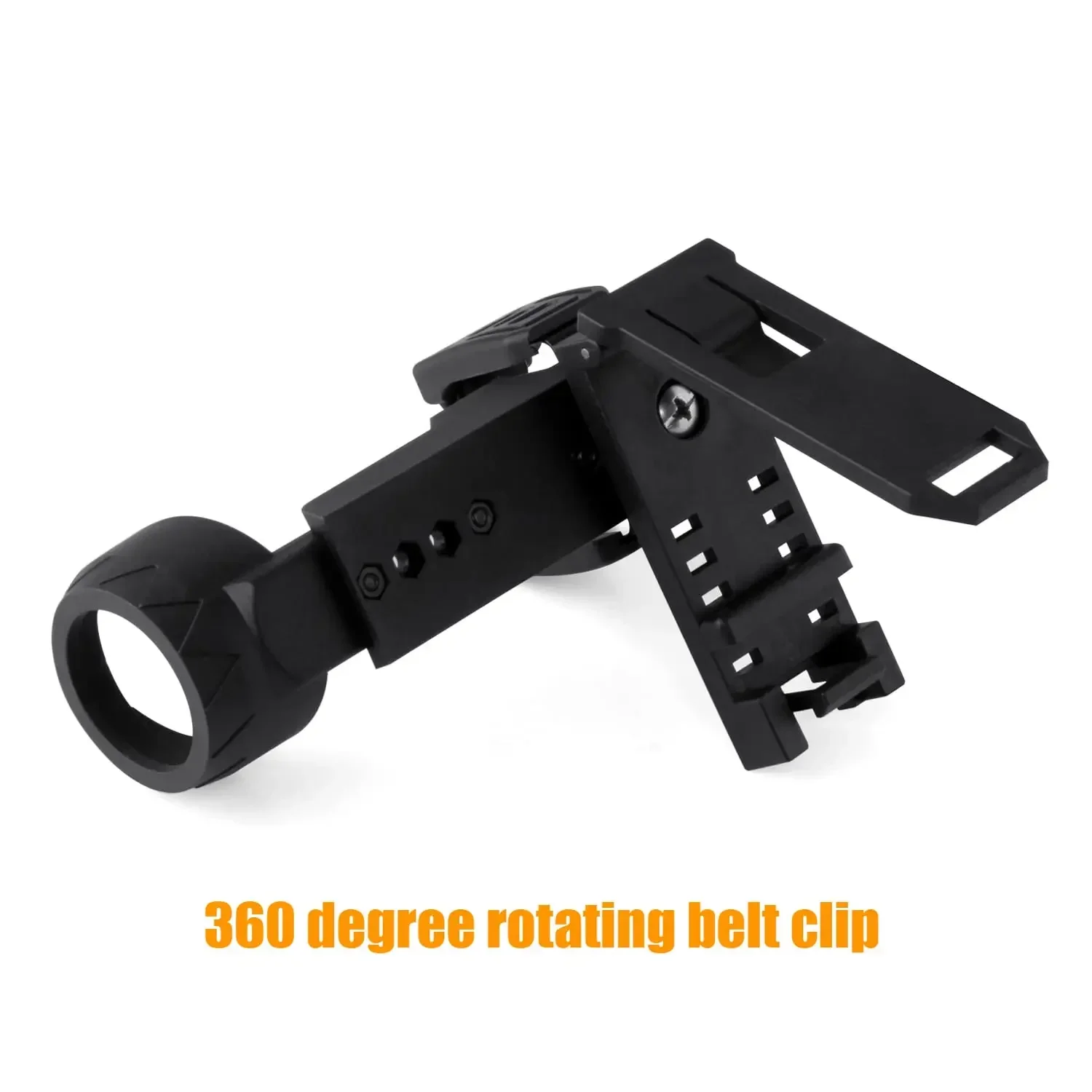 Soporte táctico para bastón, funda para pulverizador de pimienta, soporte para cinturón Molle, antivibración, linterna en aerosol de liberación rápida, estuche para bastón con cerradura - imagen 3