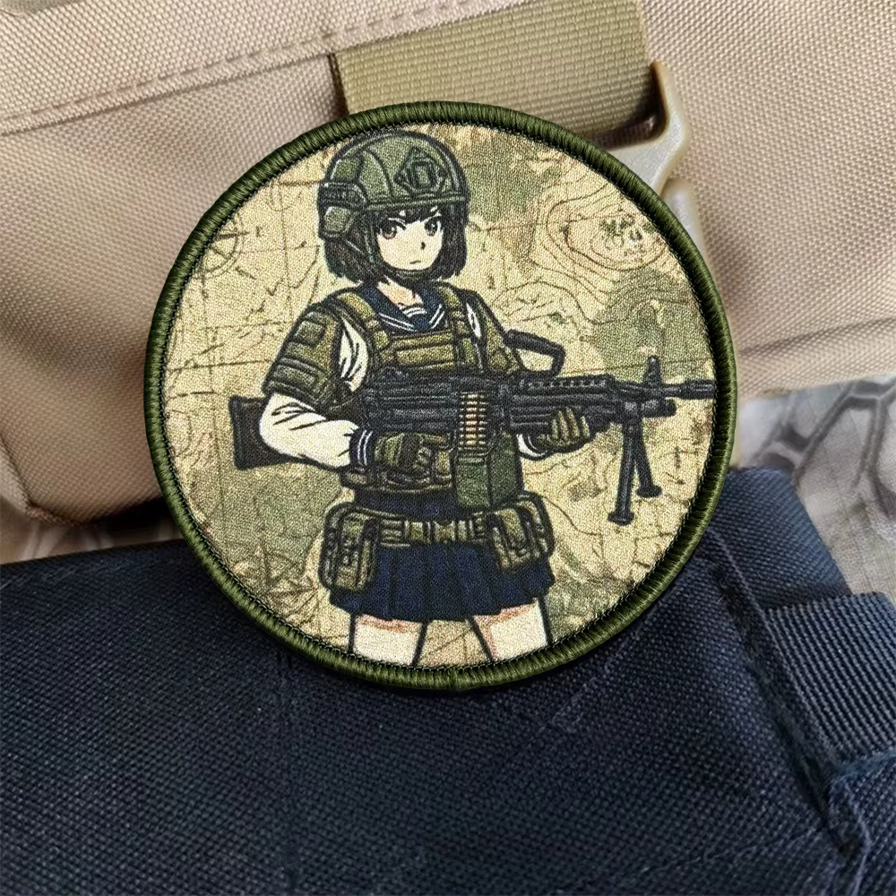Parche táctico moral marinero anime para chica con gancho y bucle